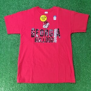 Georgia Bulldogs Kid's T Shirt Youth Size Large Red Black Camo White UGA New